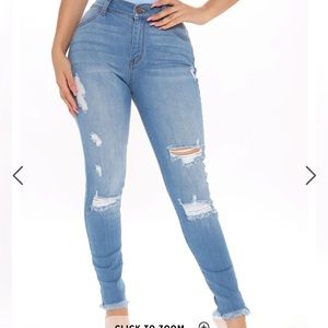 In It To Win It Crop Jeans - Medium Blue Wash